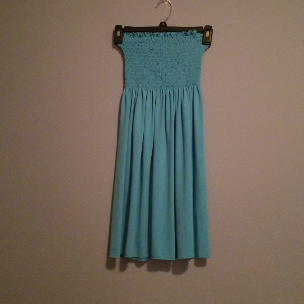 Blue swimsuit cover up